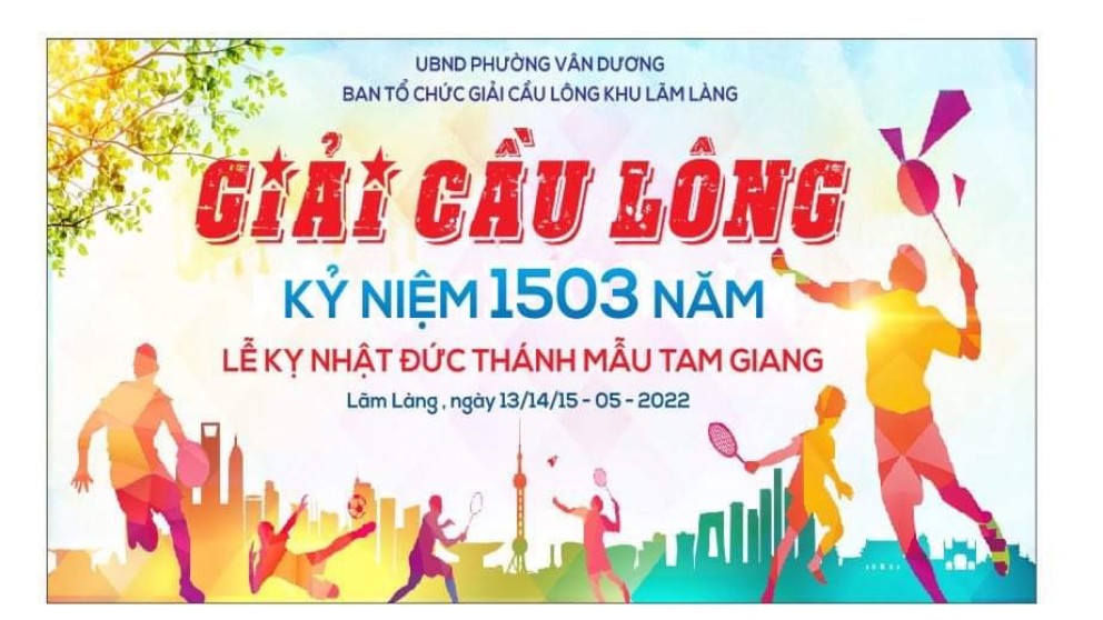 ĐIỀU LỆ GIẢI CẦU LÔNG KHU LÃM LÀNG MỞ RỘNG NĂM 2022 - THEGIOISPORT.VN